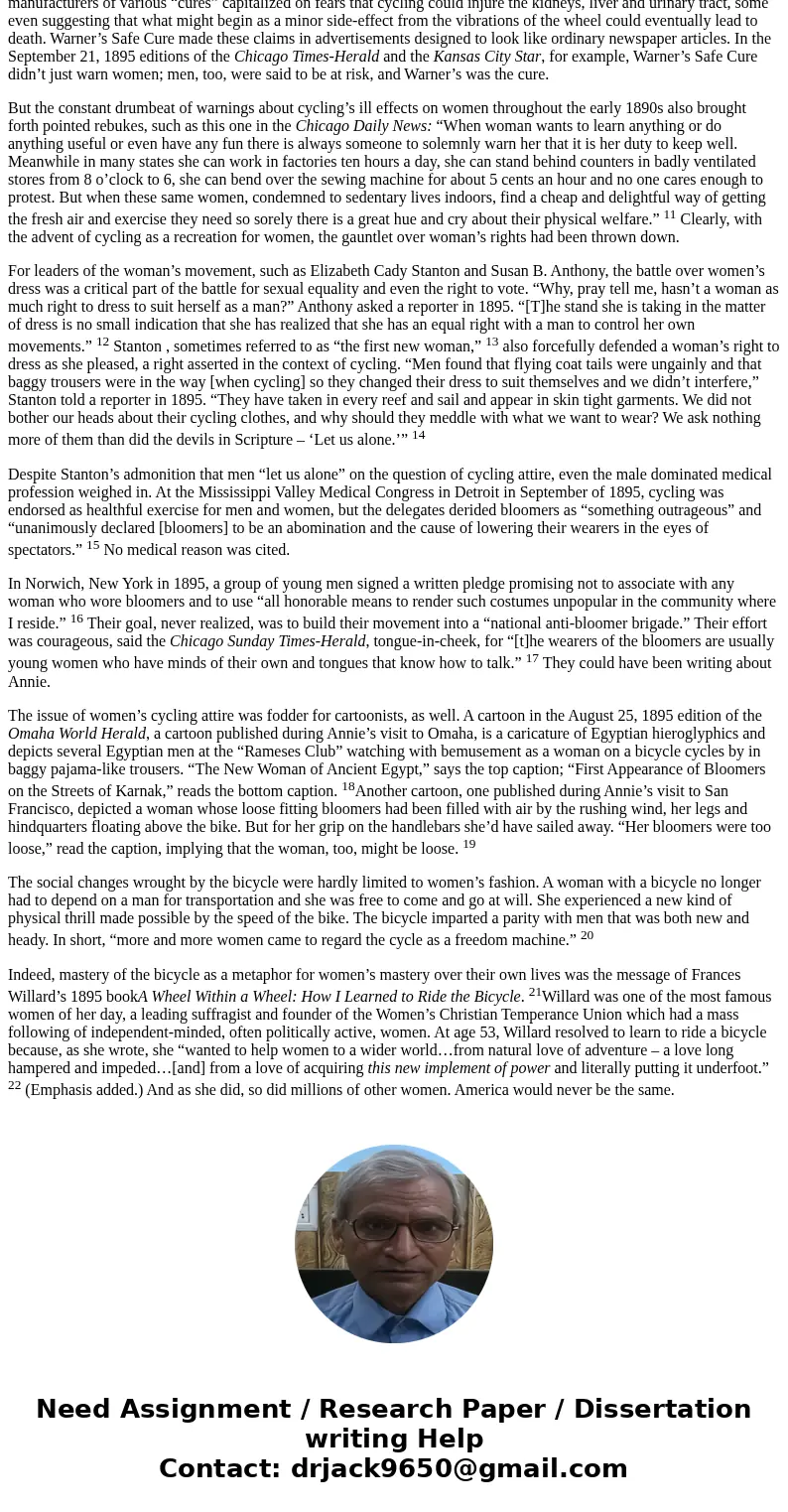 AThe bicycle Why was the bicycle an apt symbol for the suffragette movement in Britain in the late 19th century? Include physical changes to the bicycle and its AThe bicycle Why was the bicycle an apt symbol for the suffragette movement in Britain in the late 19th century? Include physical changes to the bicycle and its