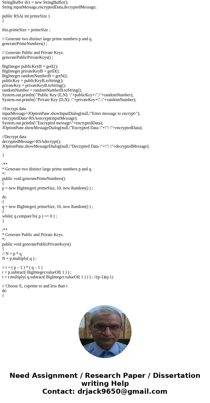 Choose two three-digit primes and an encryption exponent (3 or 17 may do nicely, or you may have to choose another one). a) Use these parameters to define an RS Choose two three-digit primes and an encryption exponent (3 or 17 may do nicely, or you may have to choose another one). a) Use these parameters to define an RS
