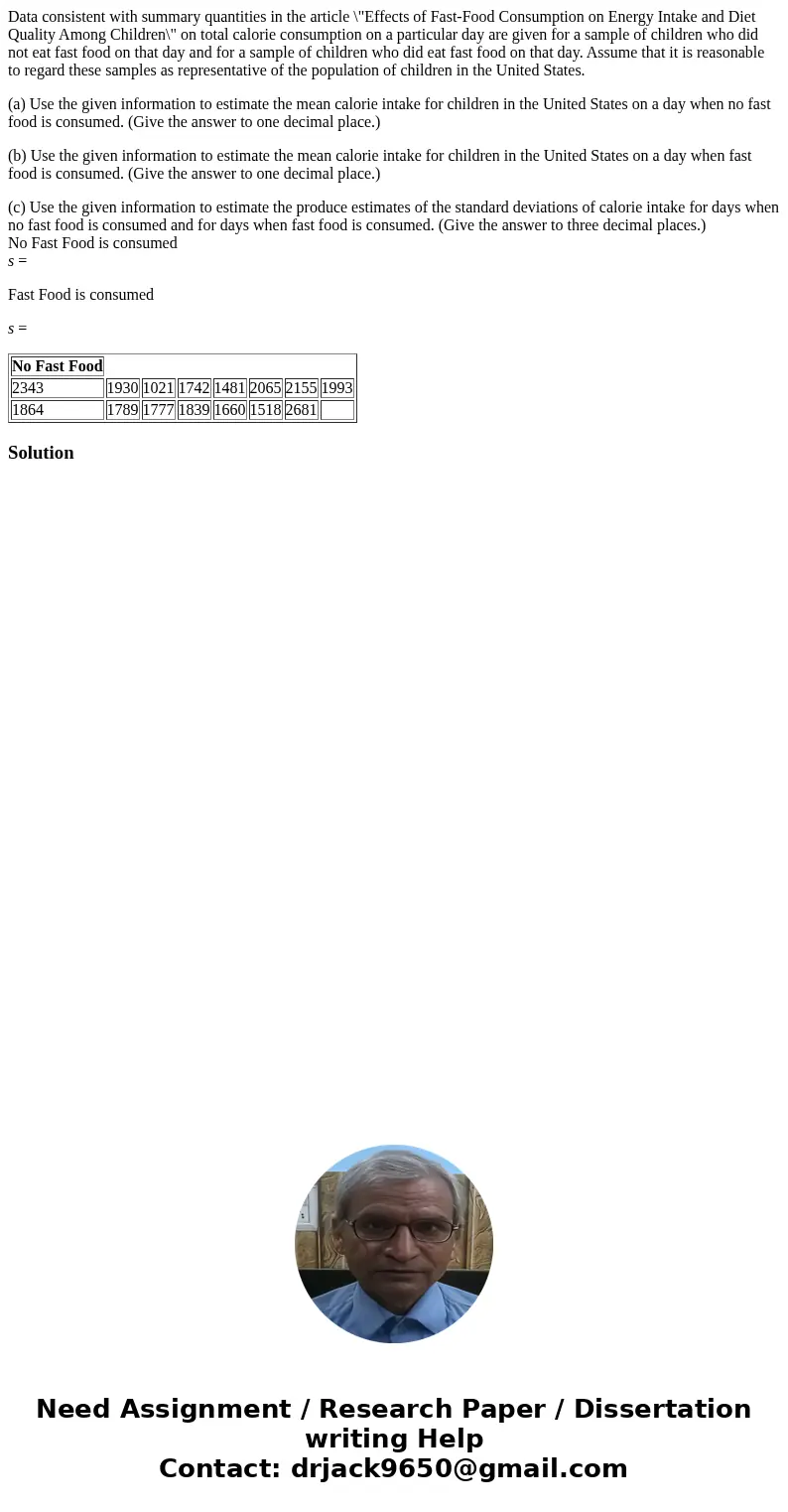 Data consistent with summary quantities in the article \