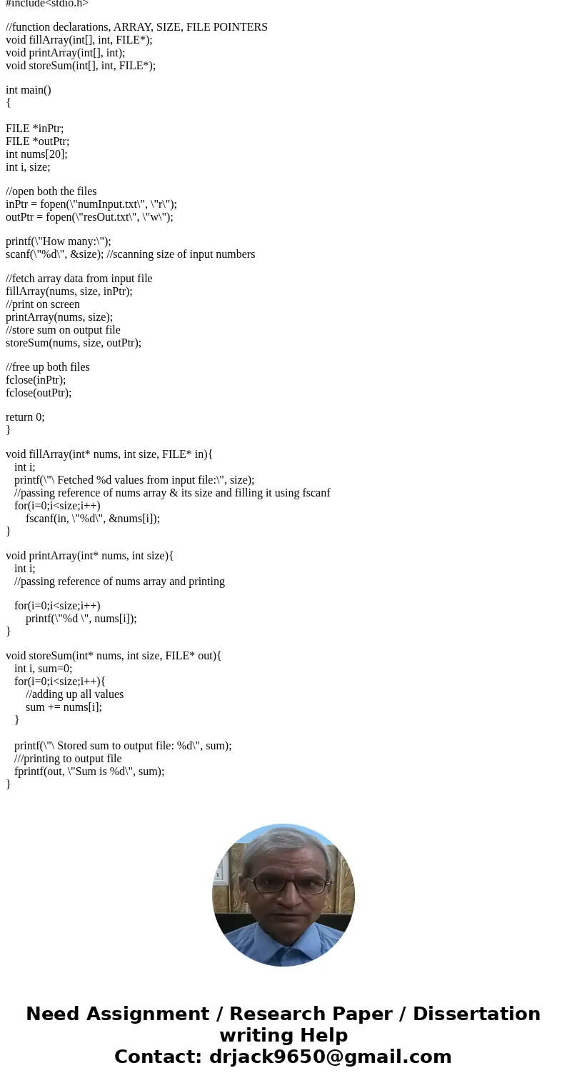Hi im working on this small program the rules are as follows, (Write a small program that fills an array of integers input from a file, prints the integers on t Hi im working on this small program the rules are as follows, (Write a small program that fills an array of integers input from a file, prints the integers on t