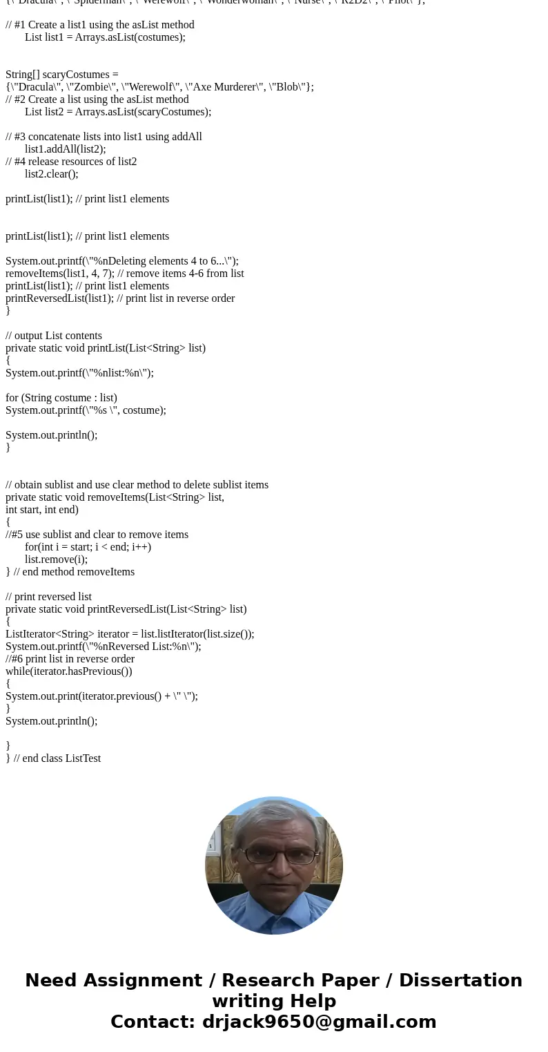 i need help with filling in/correct each line that is indicated by a comment with a number import java.util.Arrays; import java.util.LinkedList; import java.uti i need help with filling in/correct each line that is indicated by a comment with a number import java.util.Arrays; import java.util.LinkedList; import java.uti