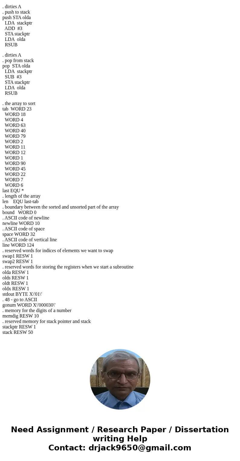 I need to make Selection sort program using SIC/XE assember. this is problem. -> Receive, as keyboard input, a series of numbers until EOF. Input example: 5  I need to make Selection sort program using SIC/XE assember. this is problem. -> Receive, as keyboard input, a series of numbers until EOF. Input example: 5
