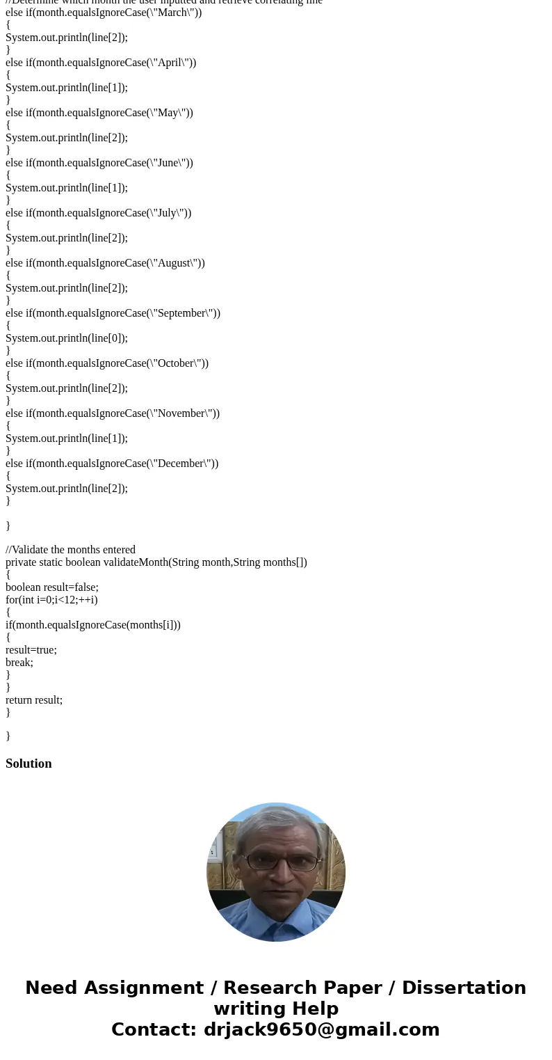 Need help transforming this from a Scanner class to a GUI class. I need to use a scroll bar for the month and a TextField for the year that must be filled in if Need help transforming this from a Scanner class to a GUI class. I need to use a scroll bar for the month and a TextField for the year that must be filled in if