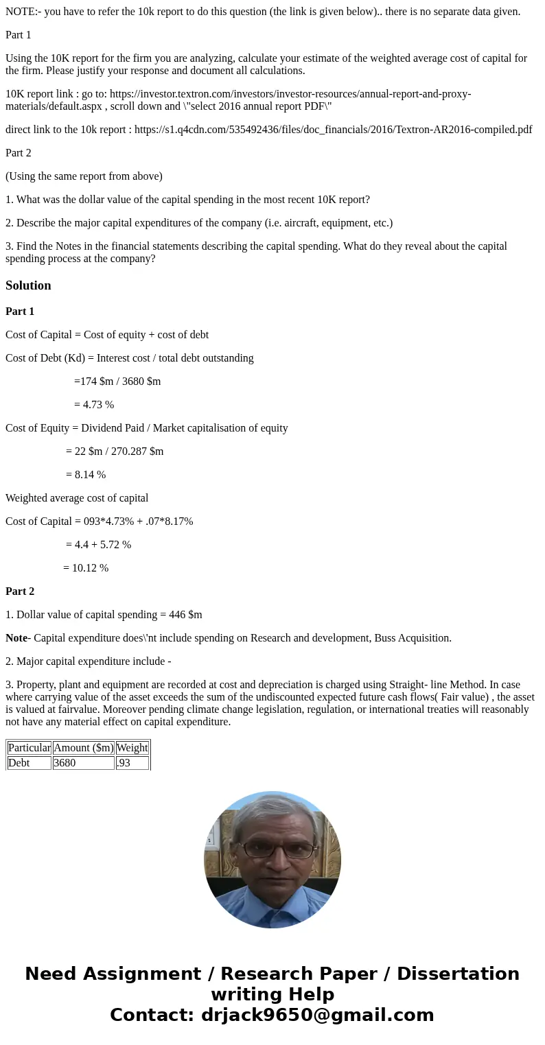 NOTE:- you have to refer the 10k report to do this question (the link is given below).. there is no separate data given. Part 1 Using the 10K report for the fir NOTE:- you have to refer the 10k report to do this question (the link is given below).. there is no separate data given. Part 1 Using the 10K report for the fir