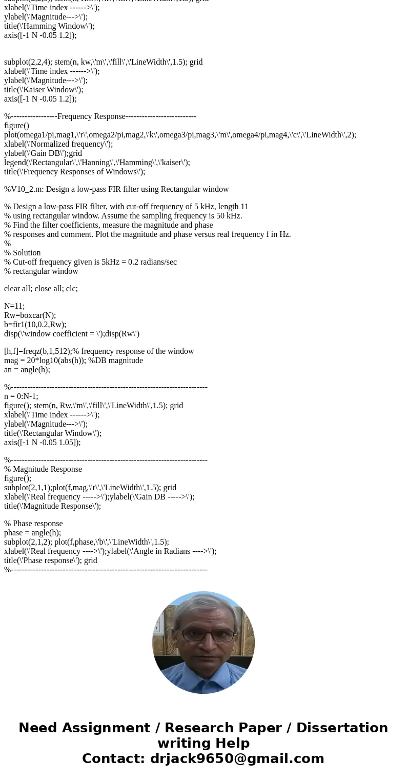  . Nulling Filters for Rejection Nulling filters are filters that completely eliminate some frequency component. If the frequency is w = 0 or w = , then a two-p