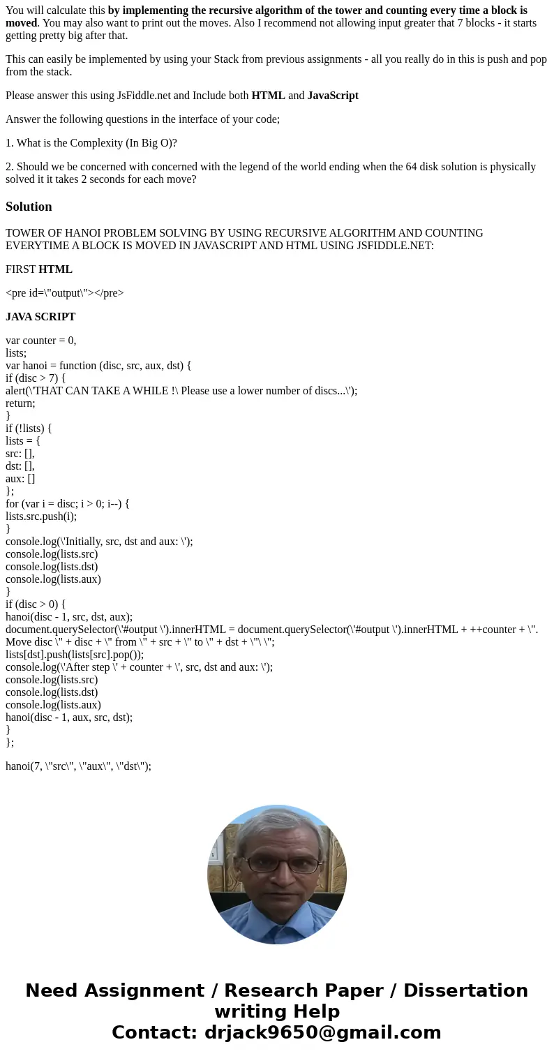 Please answer this using JsFiddle.net and Include both HTML and JavaScript Using the Wikipedia article I want you to write a computer program that calculates th
