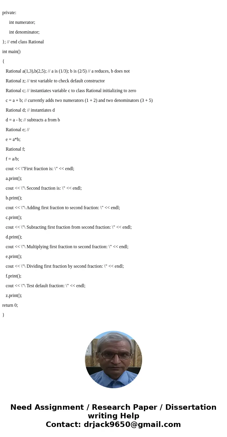 Please need help on following program using c++ language. Rational fractions are of the form a / b, in which a and b are integers and b 0. In this exercise, by  Please need help on following program using c++ language. Rational fractions are of the form a / b, in which a and b are integers and b 0. In this exercise, by