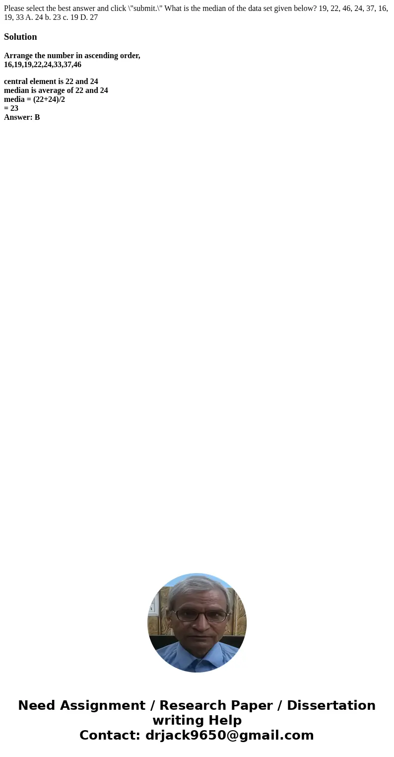 Please select the best answer and click \  Please select the best answer and click \