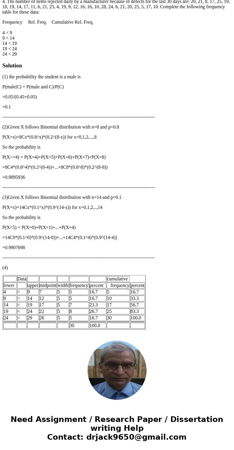 Please show steps. Thanks! 1. At a college, 70 percent of the students are women and 50 percent of the students receive a grade of C. 25 percent of the students