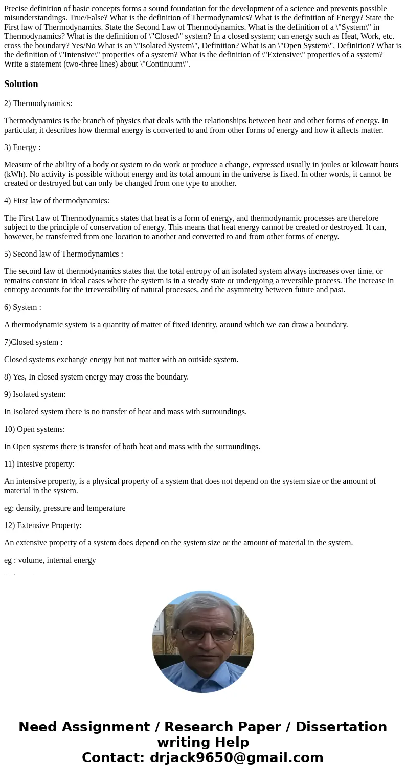 Precise definition of basic concepts forms a sound foundation for the development of a science and prevents possible misunderstandings. True/False? What is the  Precise definition of basic concepts forms a sound foundation for the development of a science and prevents possible misunderstandings. True/False? What is the