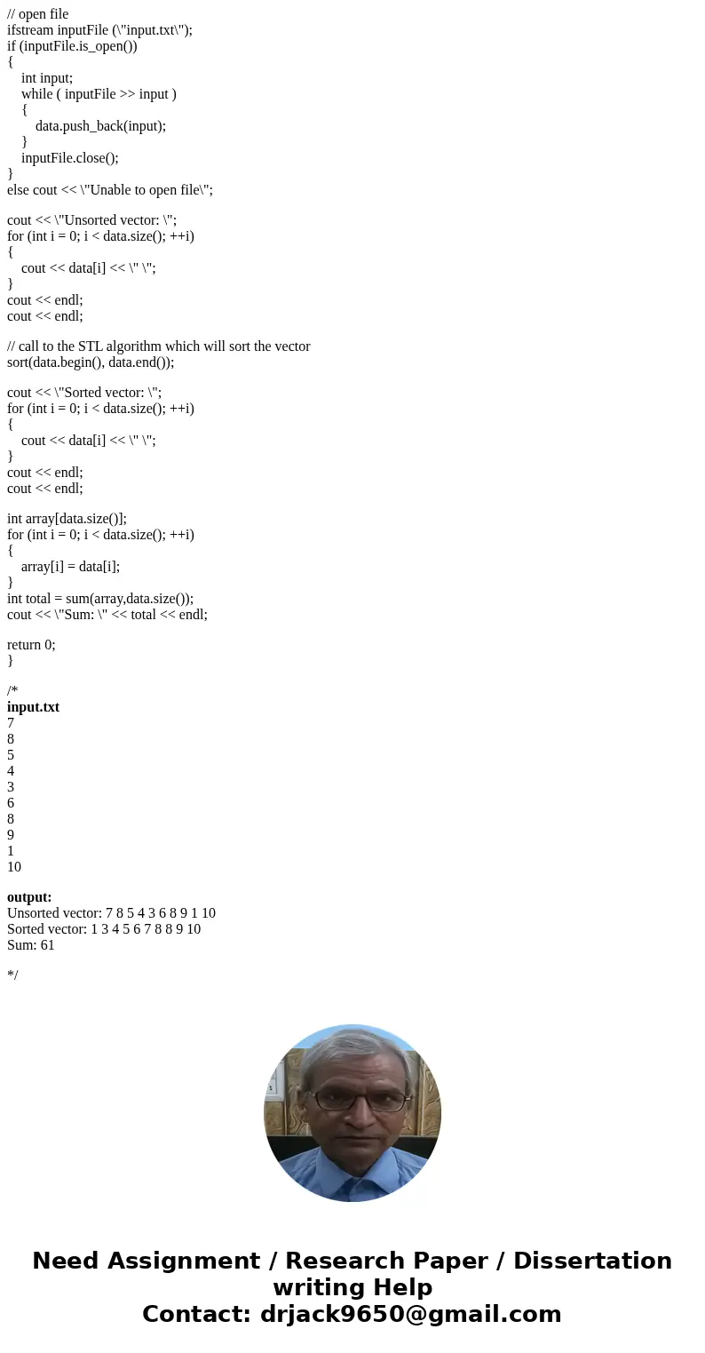 Suppose we have a vector of integers declared as shown below. For parts a-c of this problem, you are going to write some sections of code that will manipulate t Suppose we have a vector of integers declared as shown below. For parts a-c of this problem, you are going to write some sections of code that will manipulate t
