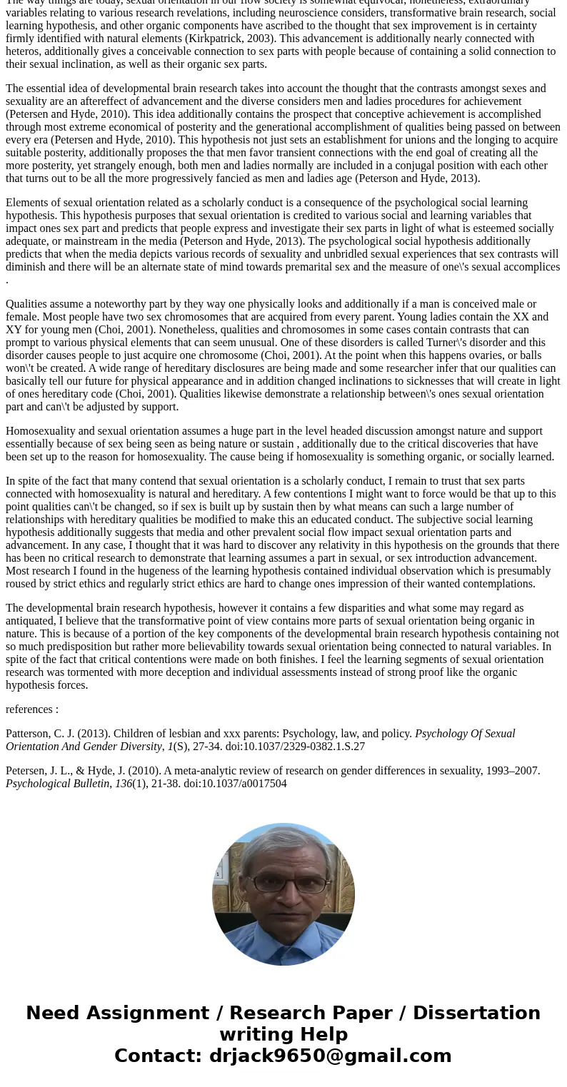 This is a sociology question Explain the “nature” and nurture” explanations of gender differences. Why they might be insufficient explanations of gender differe This is a sociology question Explain the “nature” and nurture” explanations of gender differences. Why they might be insufficient explanations of gender differe