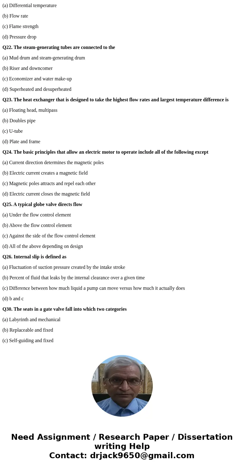 ** This\'s take-home Exam & they\'ve 23 multiple choice questions. This\'s PTAC 1410-Process Technology I-Equipment 1\'s class (Process Technology). Please, ** This\'s take-home Exam & they\'ve 23 multiple choice questions. This\'s PTAC 1410-Process Technology I-Equipment 1\'s class (Process Technology). Please,
