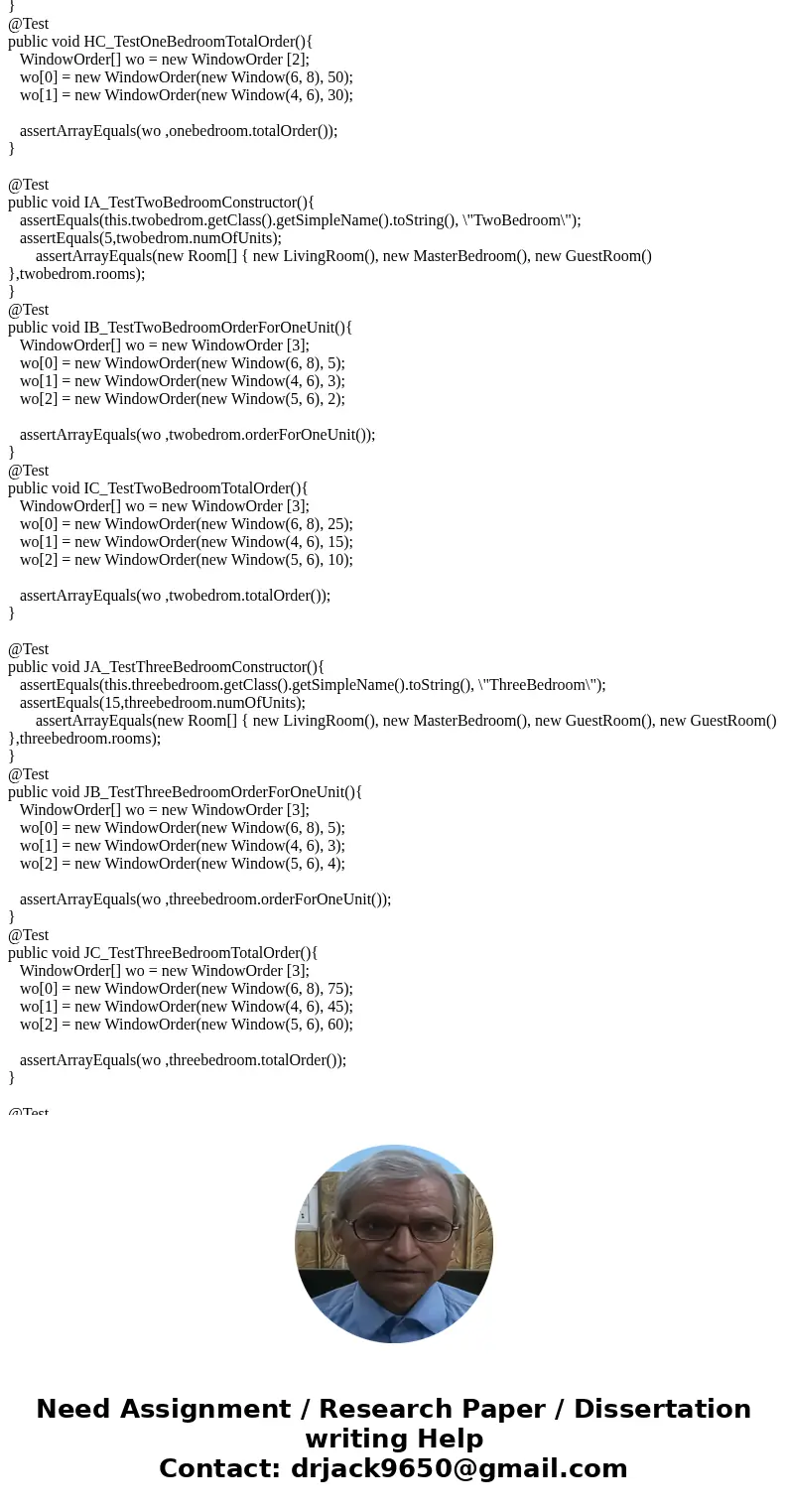 Todo package hwk6; // This class contains the configuration of a type of apartment public class Apartment { int numOfUnits; // the number of apartments of this  Todo package hwk6; // This class contains the configuration of a type of apartment public class Apartment { int numOfUnits; // the number of apartments of this