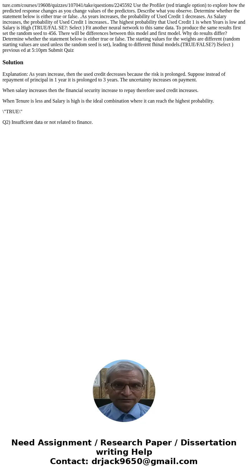 ture.com/courses/19608/quizzes/107041/take/questions/2245592 Use the Profiler (red triangle option) to explore how the predicted response changes as you change  ture.com/courses/19608/quizzes/107041/take/questions/2245592 Use the Profiler (red triangle option) to explore how the predicted response changes as you change