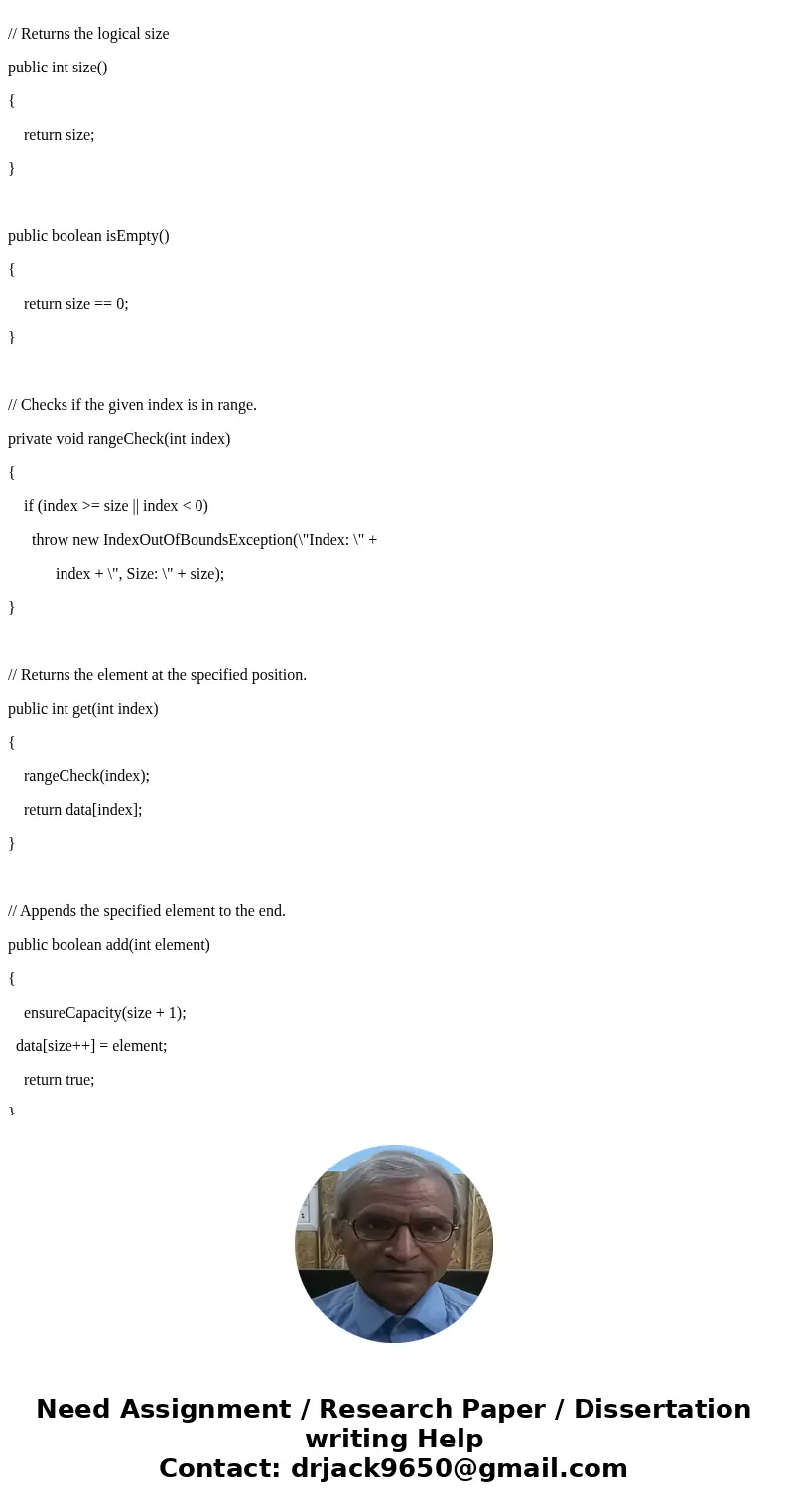 Write a class to represent a dynamically sized array of integers.Name it DynArray. Class specifications: Private data members: data-a pointer to integer array d Write a class to represent a dynamically sized array of integers.Name it DynArray. Class specifications: Private data members: data-a pointer to integer array d