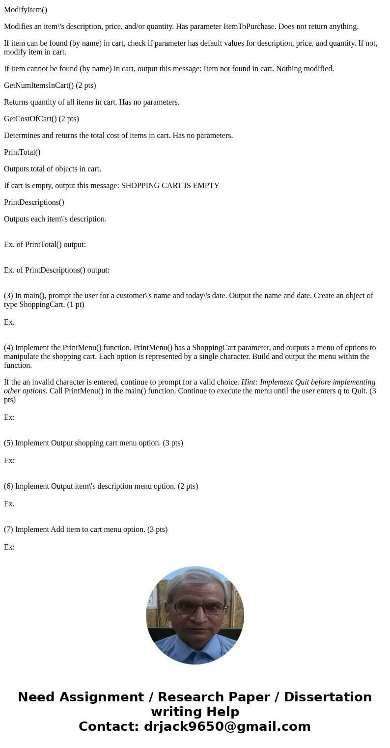 12.9 Program: Online shopping cart (continued) (C++) This program extends the earlier \ 12.9 Program: Online shopping cart (continued) (C++) This program extends the earlier \