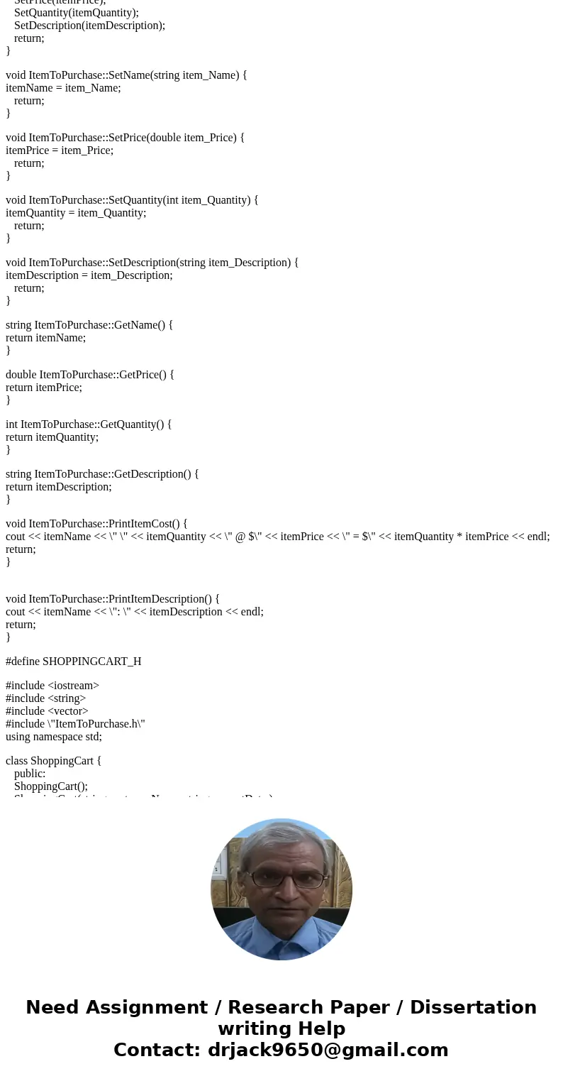 12.9 Program: Online shopping cart (continued) (C++) This program extends the earlier \ 12.9 Program: Online shopping cart (continued) (C++) This program extends the earlier \