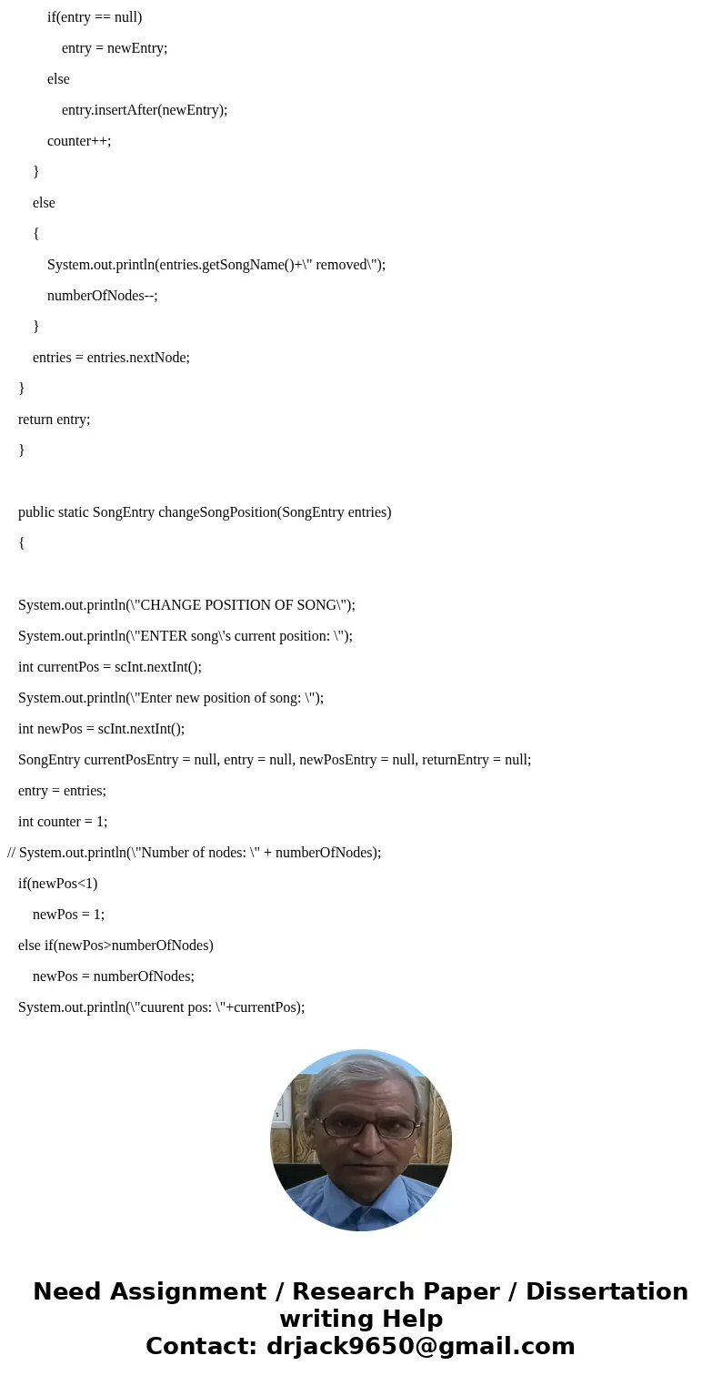 8.8 Program: Playlist (Java) You will be building a linked list. Make sure to keep track of both the head and tail nodes. (1) Create two files to submit. SongEn