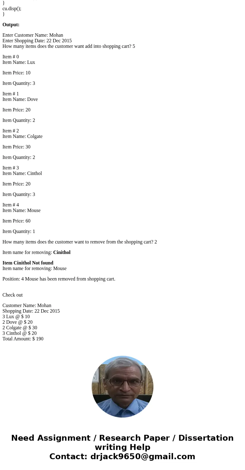 Design a class called ItemToPurchase. This class has the following attributes: item_name, item_price, and item_quanity The ItemToPurchase class should have meth Design a class called ItemToPurchase. This class has the following attributes: item_name, item_price, and item_quanity The ItemToPurchase class should have meth