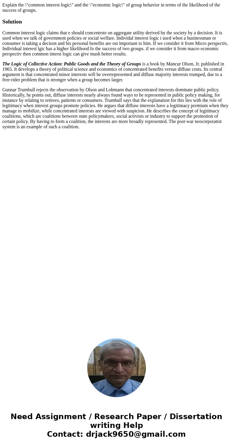 Explain the \ Explain the \