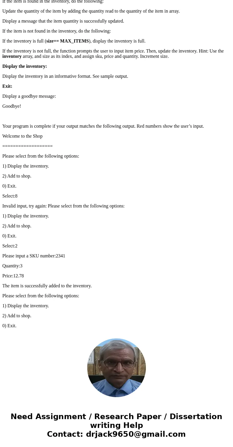FOR THIS C PROGRAMMING QUESTION BELOW I HAD THIS SOLUTION , BUT IT IS NOT RUNNING ON MATRIX SAYING THAT FATAL ERROR.... PLEASE HELP: QUESTION: In thisworkshop, 