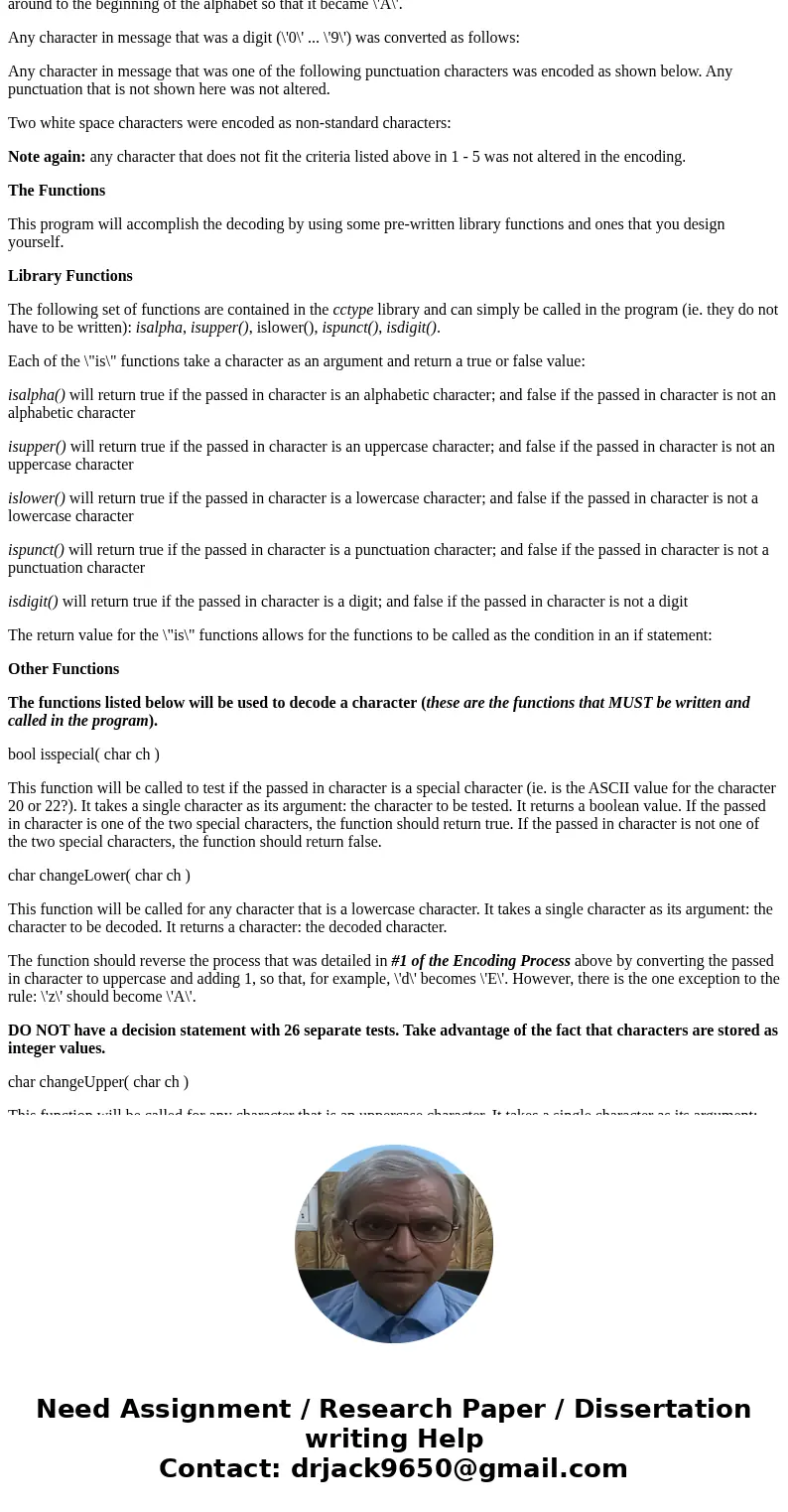 Functions, switch, and Character Processing EVERYTHING LISTED BELOW IS THE REQUIREMENTS FOR THE PROGRAM. FOLLOW STEP BY STEP. C++ ONLY. MAKE SURE YOU DOCUMENT E