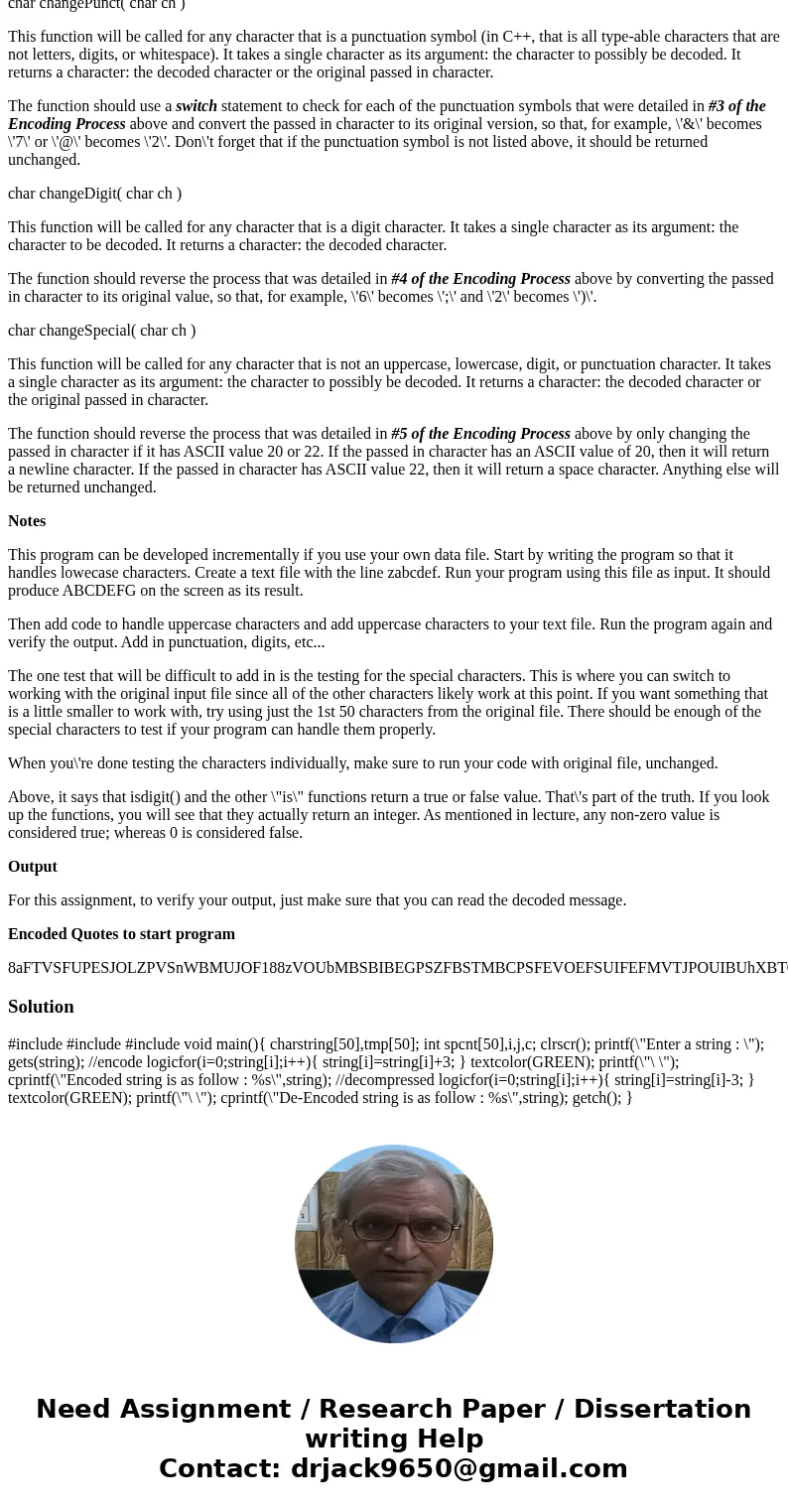 Functions, switch, and Character Processing EVERYTHING LISTED BELOW IS THE REQUIREMENTS FOR THE PROGRAM. FOLLOW STEP BY STEP. C++ ONLY. MAKE SURE YOU DOCUMENT E