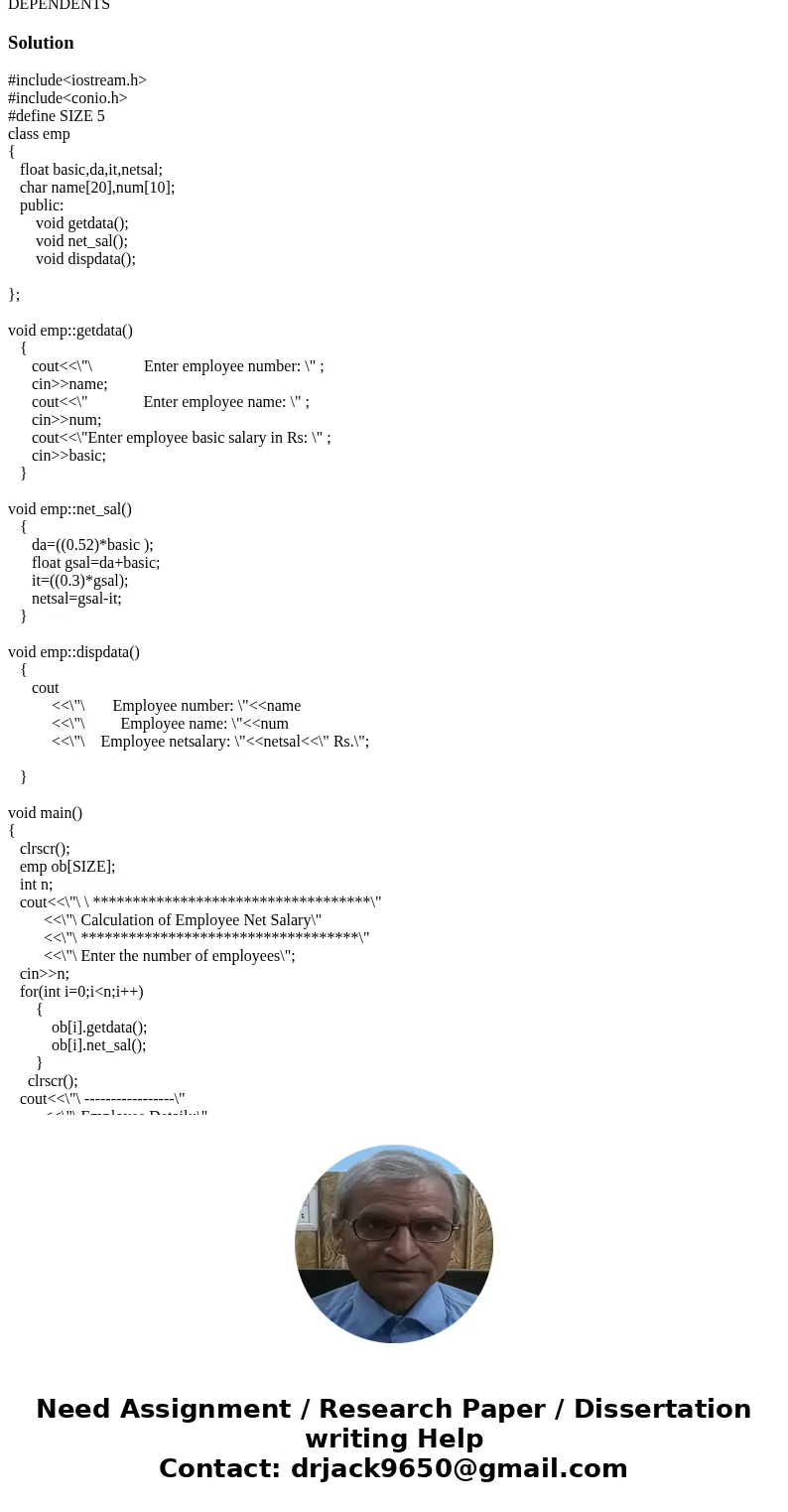 Has to be done in c++. // include files #include #include #include #include using namespace std; // declare constants here const double FICA = 4.75; const doubl
