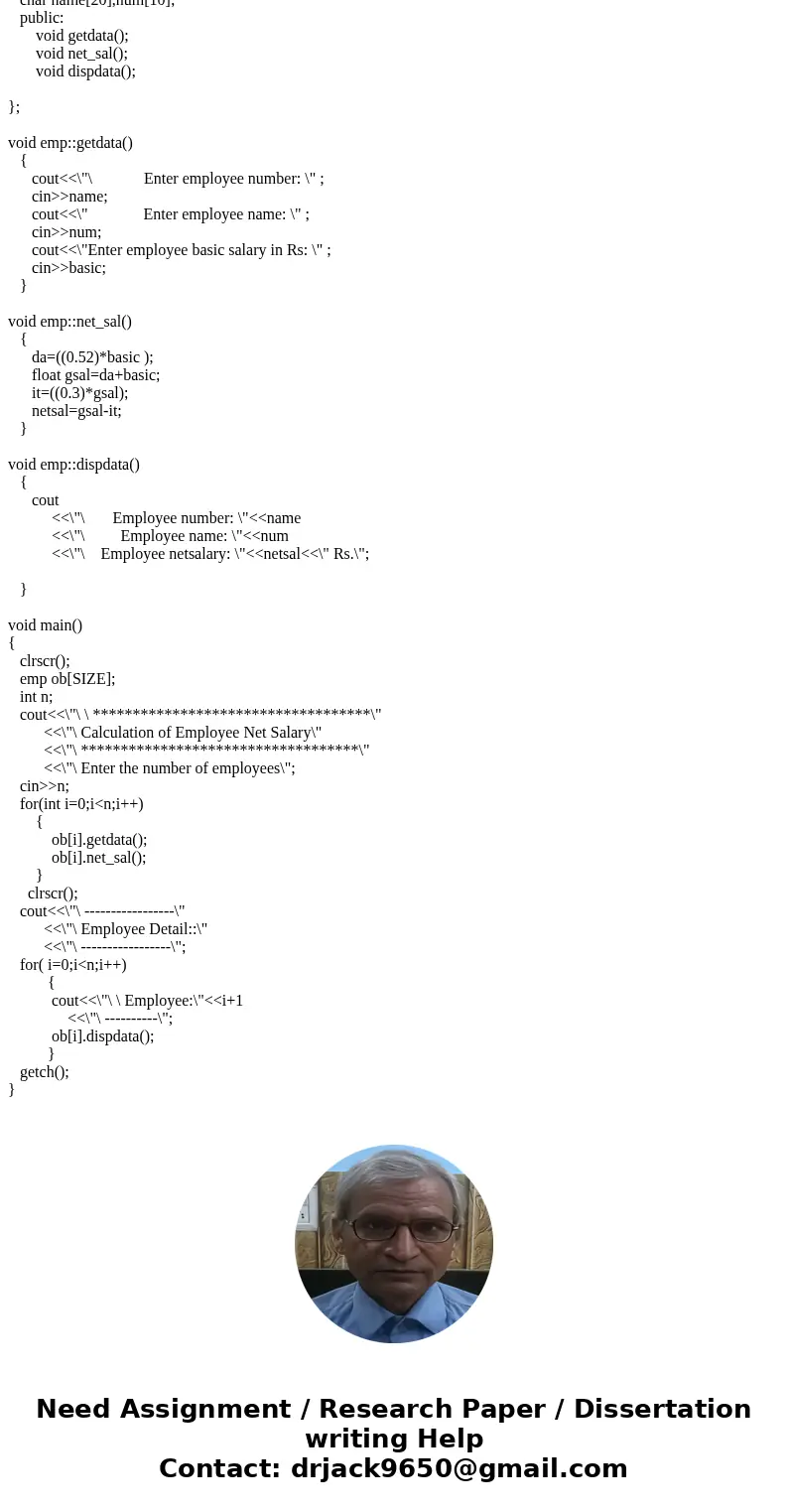 Has to be done in c++. // include files #include #include #include #include using namespace std; // declare constants here const double FICA = 4.75; const doubl