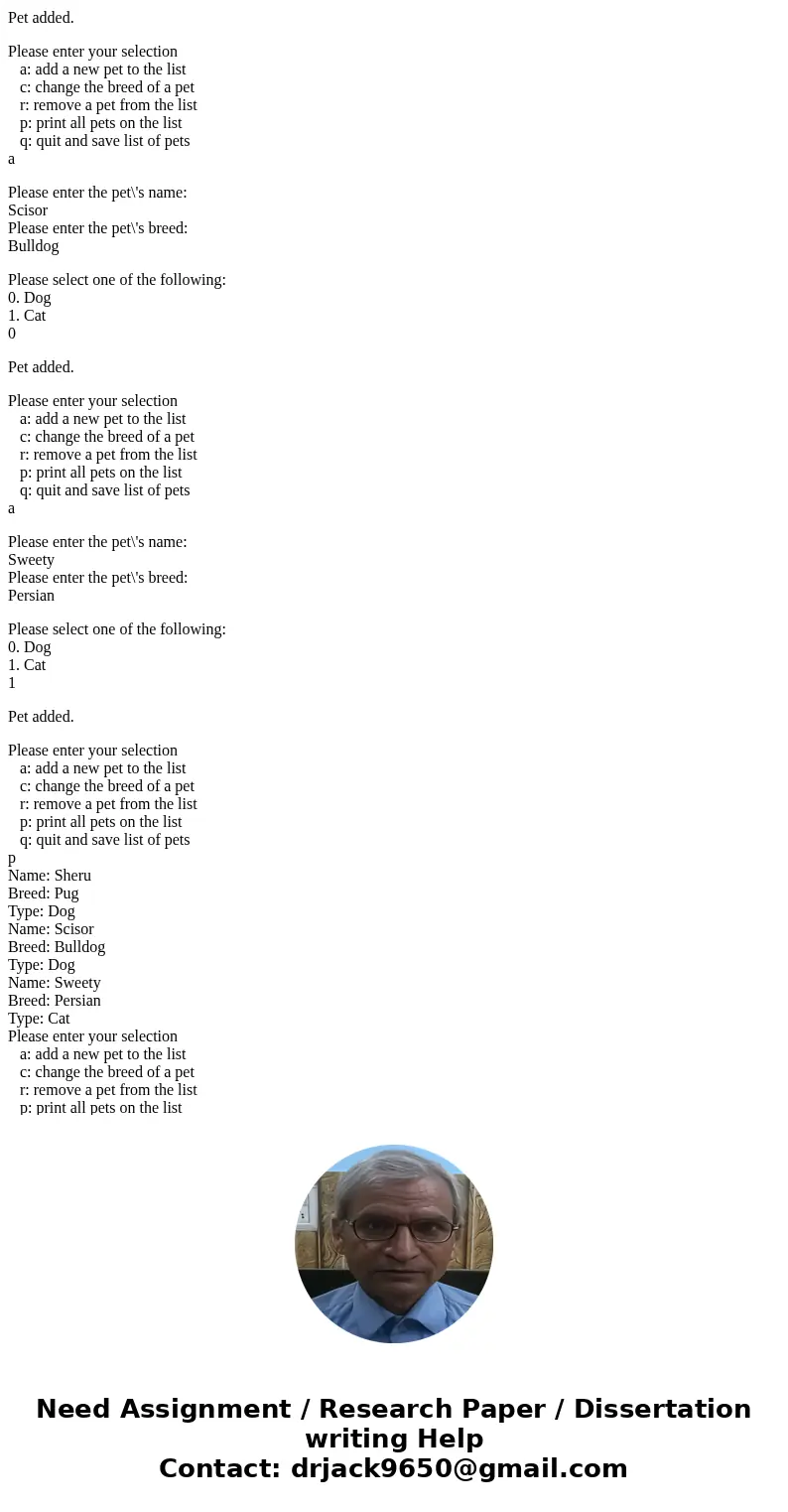 I need help with question 4, 5a, and 5b. You can only answer one if you want I would appreciate any help, thank you! // Q1a: Create Dog Class // Part 1: Create 