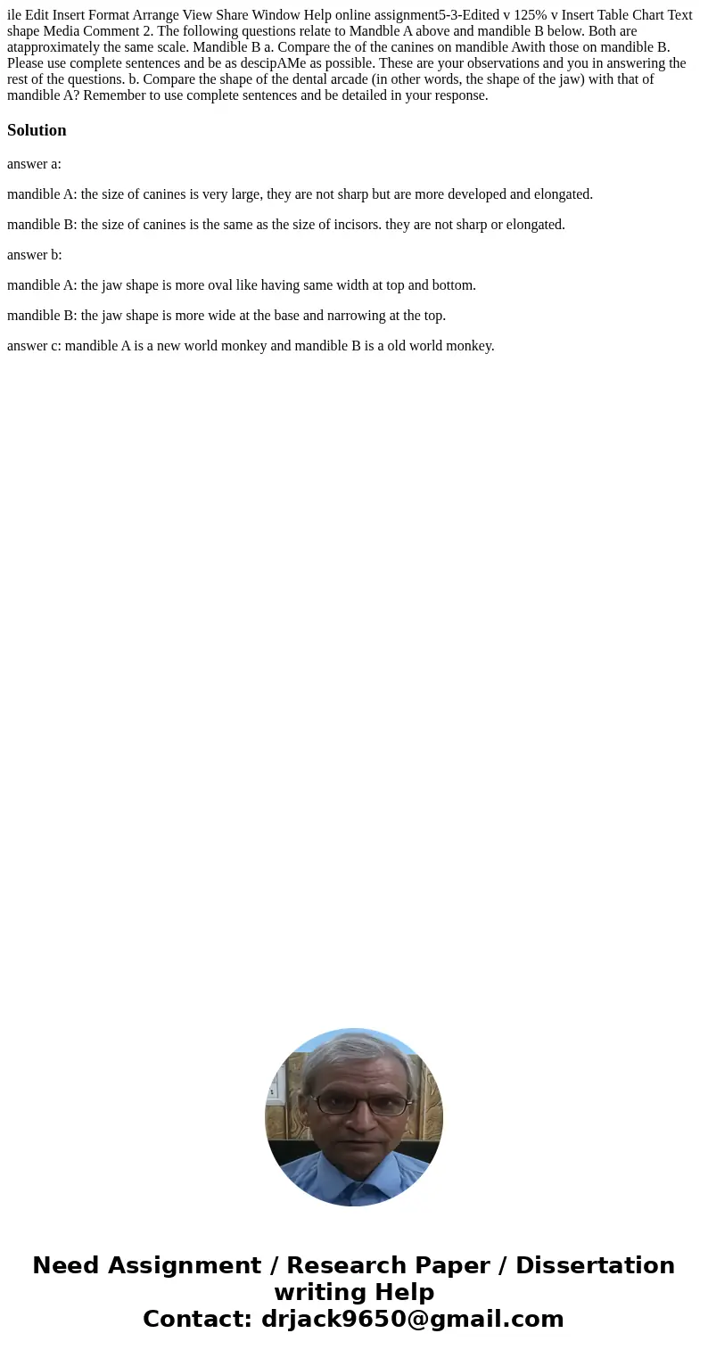  ile Edit Insert Format Arrange View Share Window Help online assignment5-3-Edited v 125% v Insert Table Chart Text shape Media Comment 2. The following questio
