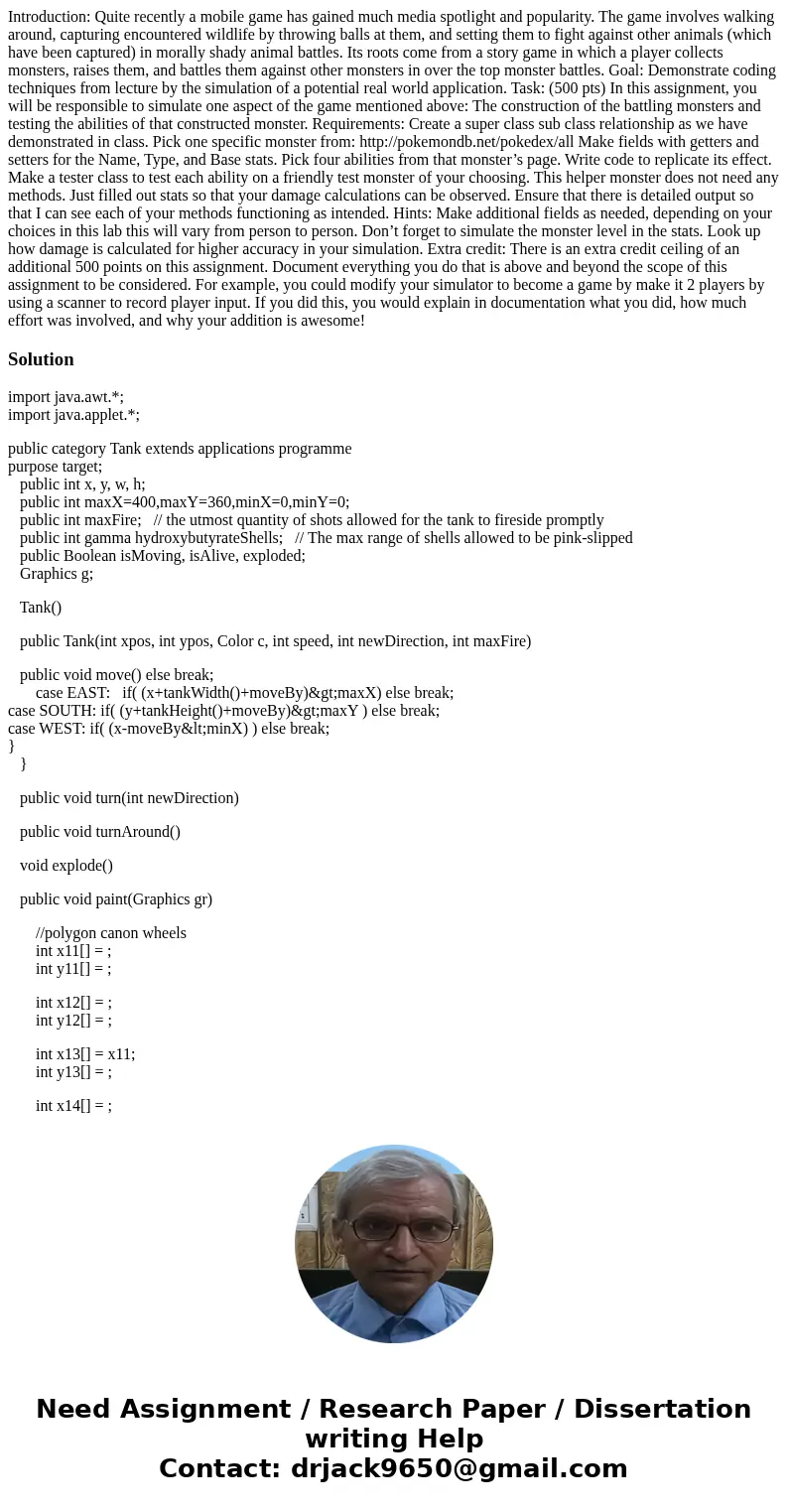 Introduction: Quite recently a mobile game has gained much media spotlight and popularity. The game involves walking around, capturing encountered wildlife by t Introduction: Quite recently a mobile game has gained much media spotlight and popularity. The game involves walking around, capturing encountered wildlife by t