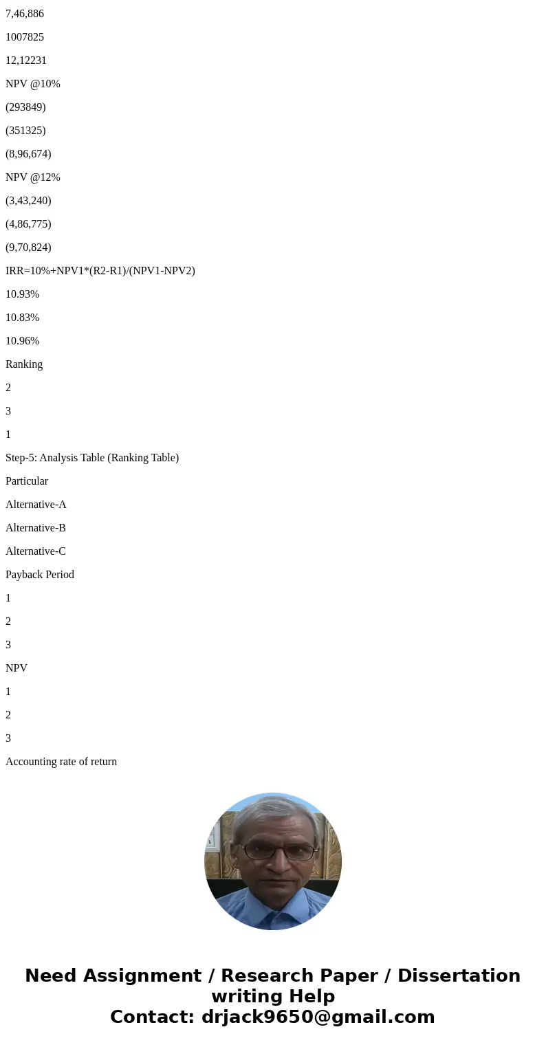 Is the overhaul costs suppose to be accounted for when calculating the payback period??? Step-1: Calculation of payback period: Particulars Alternative-A (in $) Is the overhaul costs suppose to be accounted for when calculating the payback period??? Step-1: Calculation of payback period: Particulars Alternative-A (in $)