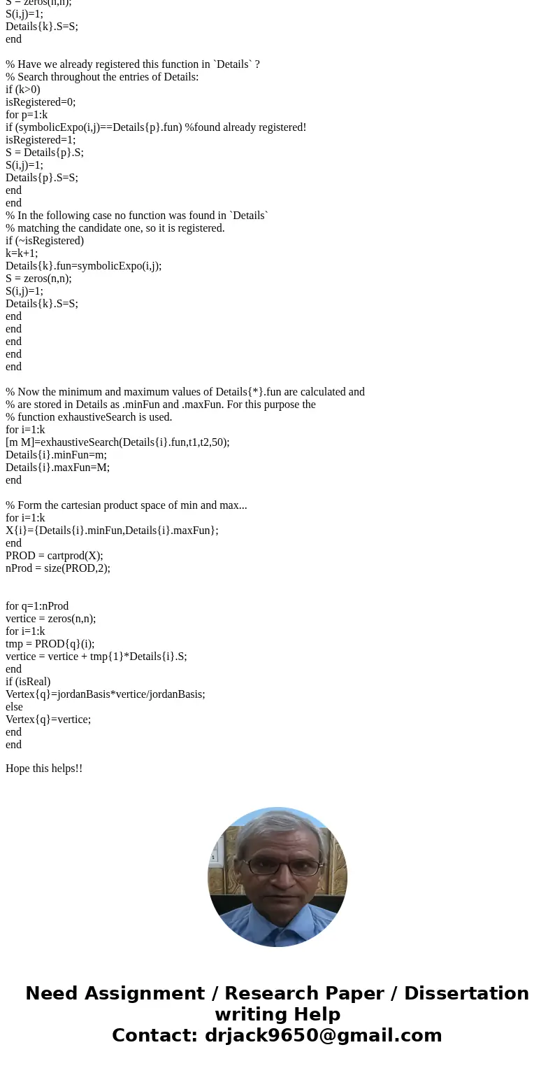 Jordan Block is a square matrix with a scalar r on the main diagonal and 1’s on the diagonal right above it. All other entries are zero. Write a MATLAB function