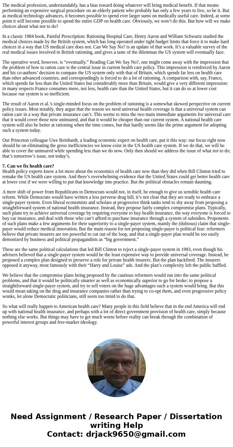 Medical costs are once again rising rapidly, forcing health care back into political prominence. This issue direct affects you as a student, family member, emp  Medical costs are once again rising rapidly, forcing health care back into political prominence. This issue direct affects you as a student, family member, emp