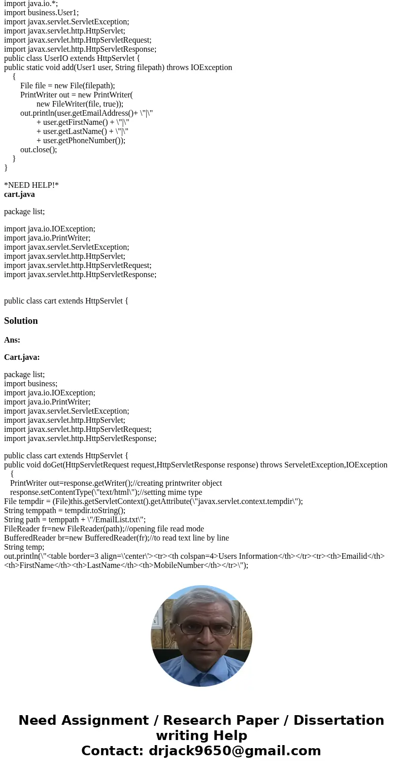 Need help on creating code using cart. The output has to show multiple lines of the users information. So far this is what I have: index.html: chapter8.jsp <