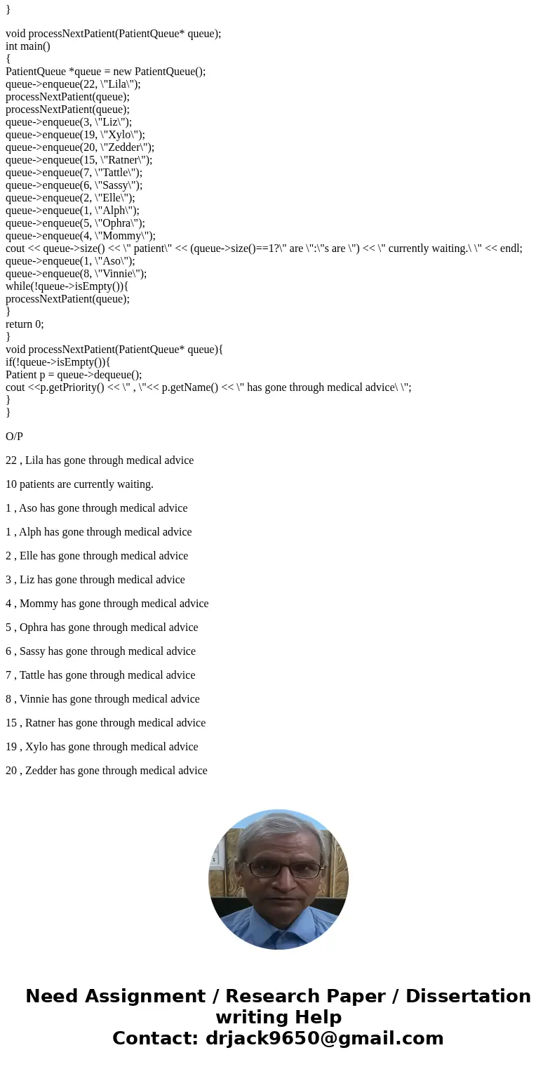 Priority Queue as a Heap Array: Emergency Room Patient Admittance • Build a priority queue as a heap stored in an array • Dequeue the next priority item and mai