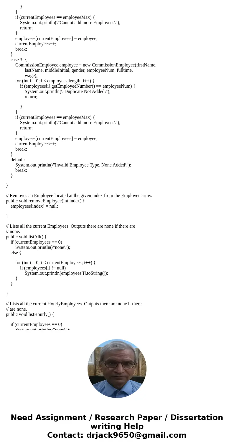 Programming just give the best example you can on this program doesn\'t have to be right. Just close as you think to the directions. EmployeeManager EmployeeMan
