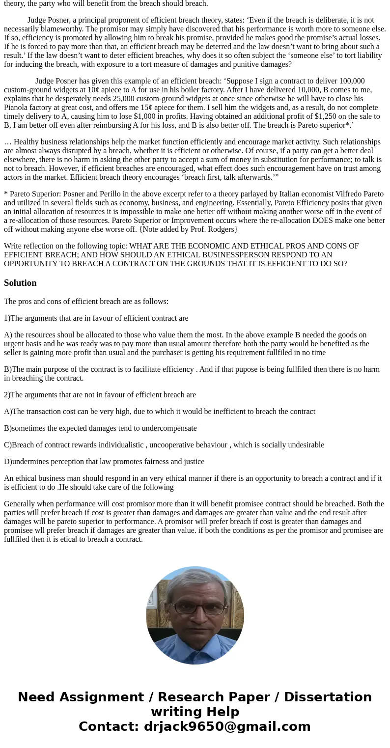 Review the following excerpt from Perillo, Calamari & Perillo On Contracts, 6th Ed., West Publishing Co. (2009) [ISBN-13: 9780314181435] at pages 537-39, §1