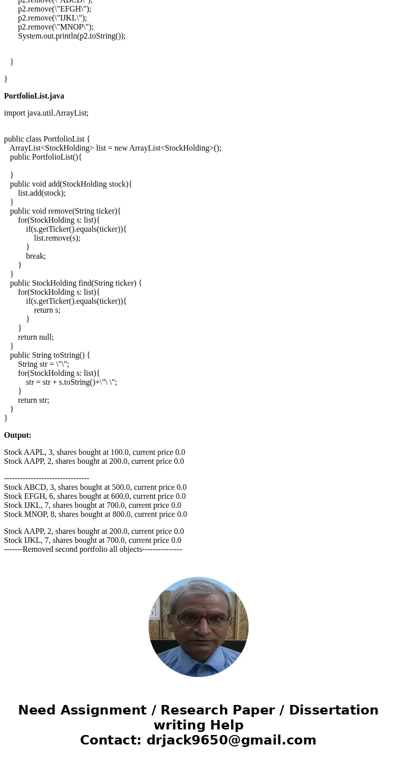 StockHoldingMain.java import java.util.Scanner; public class StockHoldingMain { public static void main(String[] args) { Scanner scan = new Scanner(System.in); 
