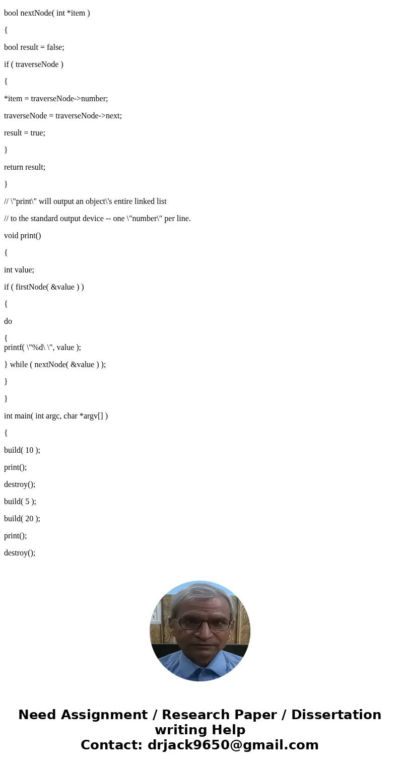 Using the provided table interface table.h and the sample linked list code linkedList.c, complete an implementation of the Table ADT. Make sure that you apply t