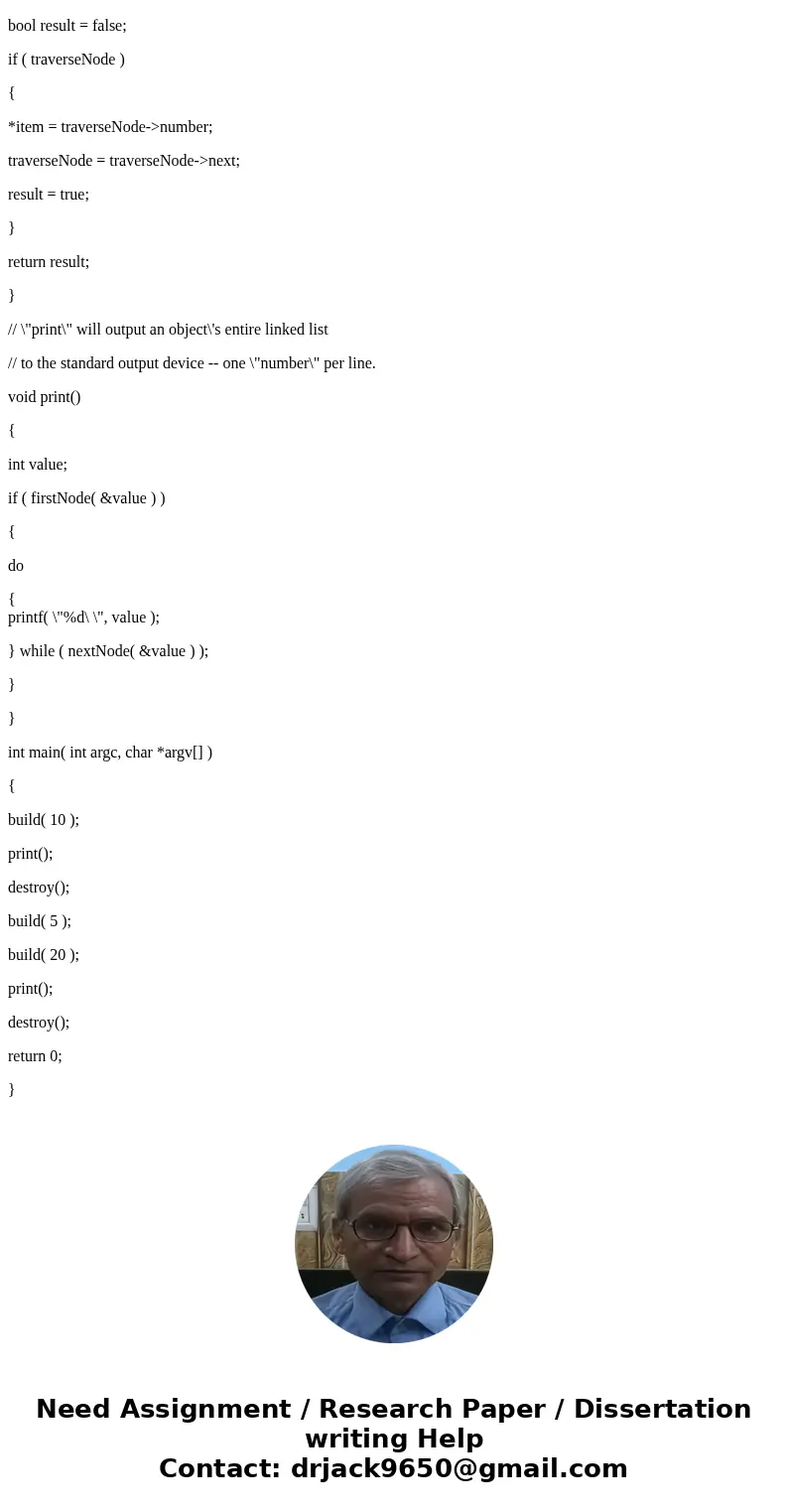 Using the provided table interface table.h and the sample linked list code linkedList.c, complete an implementation of the Table ADT. Make sure that you apply t