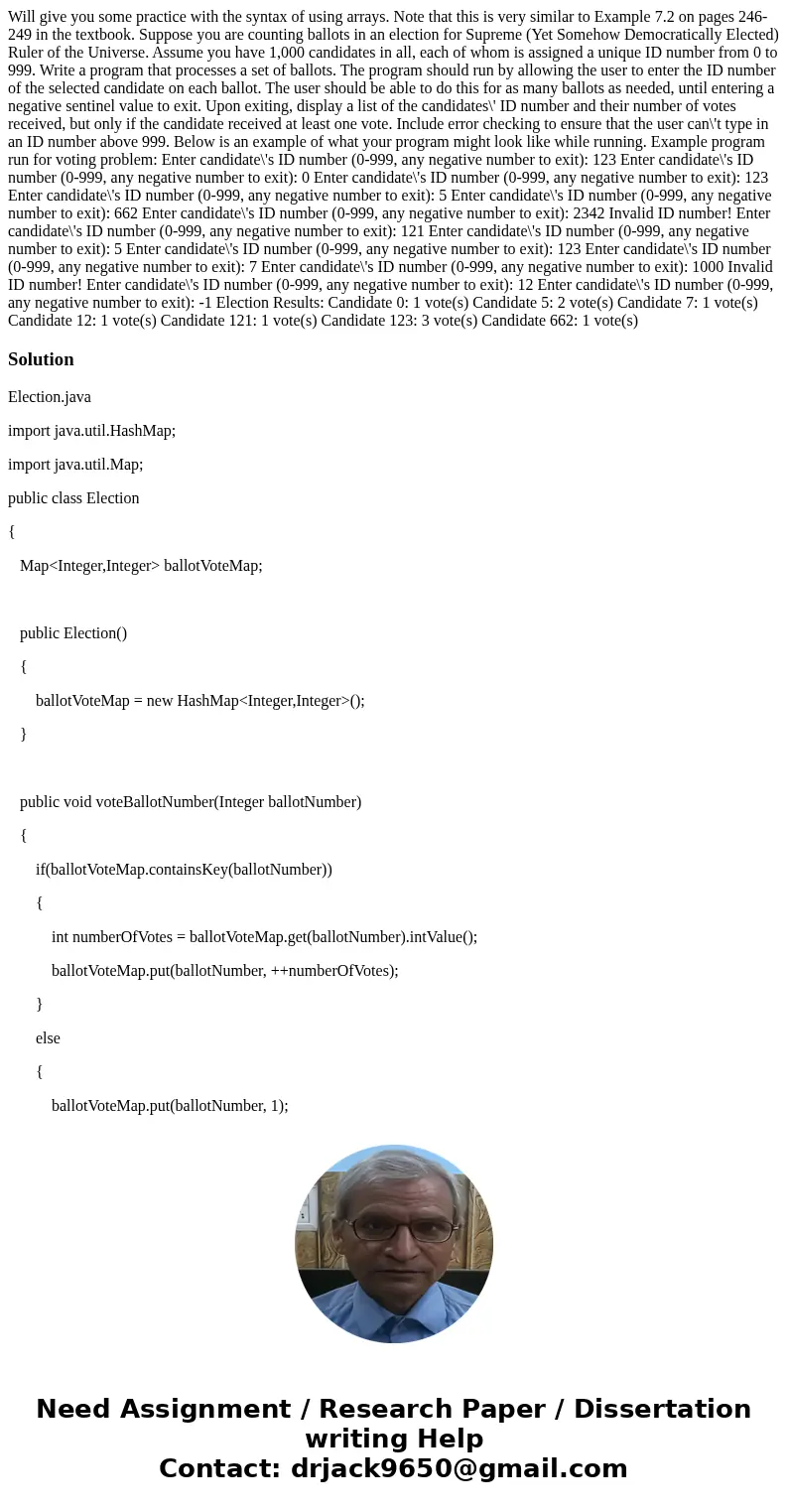  Will give you some practice with the syntax of using arrays. Note that this is very similar to Example 7.2 on pages 246-249 in the textbook. Suppose you are co