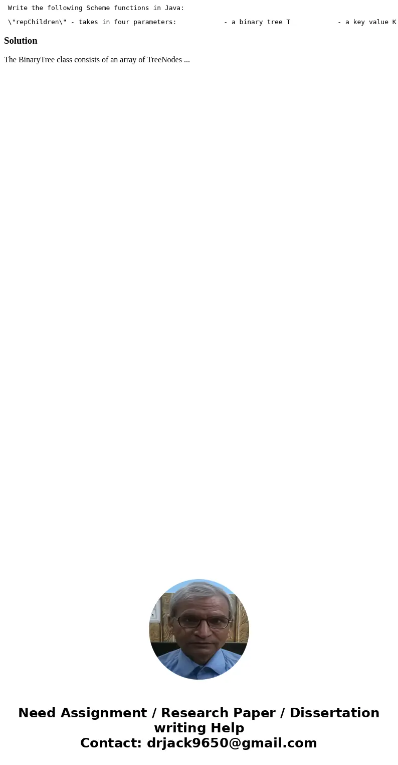  Write the following Scheme functions in Java: \