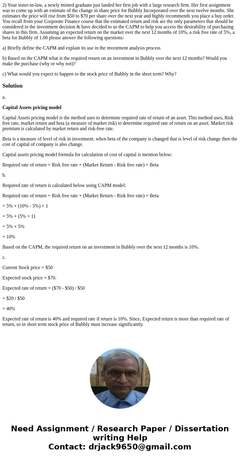 2) Your sister-in-law, a newly minted graduate just landed her first job with a large research firm. Her first assignment was to come up with an estimate of the 2) Your sister-in-law, a newly minted graduate just landed her first job with a large research firm. Her first assignment was to come up with an estimate of the
