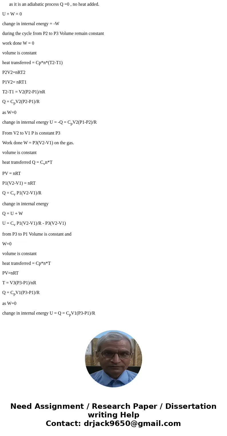 An ideal diatomic gas in a cylinder with a movable piston undergoes the cyclic process. Assume that the temperature is such that rotational modes are active(but