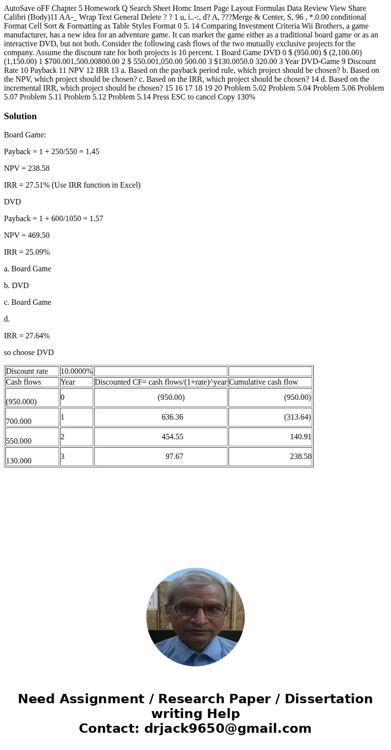 AutoSave oFF Chapter 5 Homework Q Search Sheet Homc Insert Page Layout Formulas Data Review View Share Calibri (Body)11 AA-_ Wrap Text General Delete ? ? 1 u,   AutoSave oFF Chapter 5 Homework Q Search Sheet Homc Insert Page Layout Formulas Data Review View Share Calibri (Body)11 AA-_ Wrap Text General Delete ? ? 1 u,