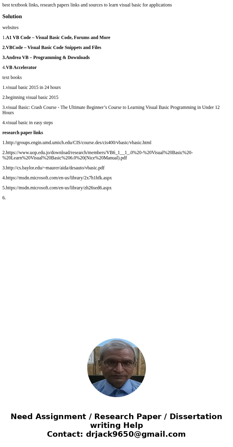 best textbook links, research papers links and sources to learn visual basic for applicationsSolutionwebsites 1.A1 VB Code – Visual Basic Code, Forums and More  best textbook links, research papers links and sources to learn visual basic for applicationsSolutionwebsites 1.A1 VB Code – Visual Basic Code, Forums and More