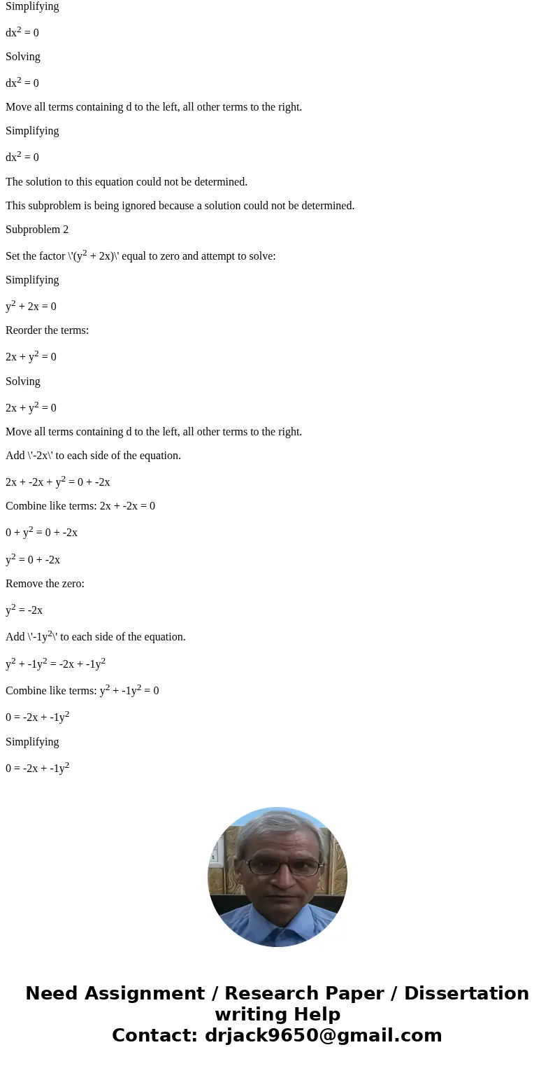 can soneone help me with question 123?SolutionSimplifying (2x2 + y) * dx + (x2y + -1x) * dy = 0 Reorder the terms for easier multiplication: dx(2x2 + y) + (x2y  can soneone help me with question 123?SolutionSimplifying (2x2 + y) * dx + (x2y + -1x) * dy = 0 Reorder the terms for easier multiplication: dx(2x2 + y) + (x2y